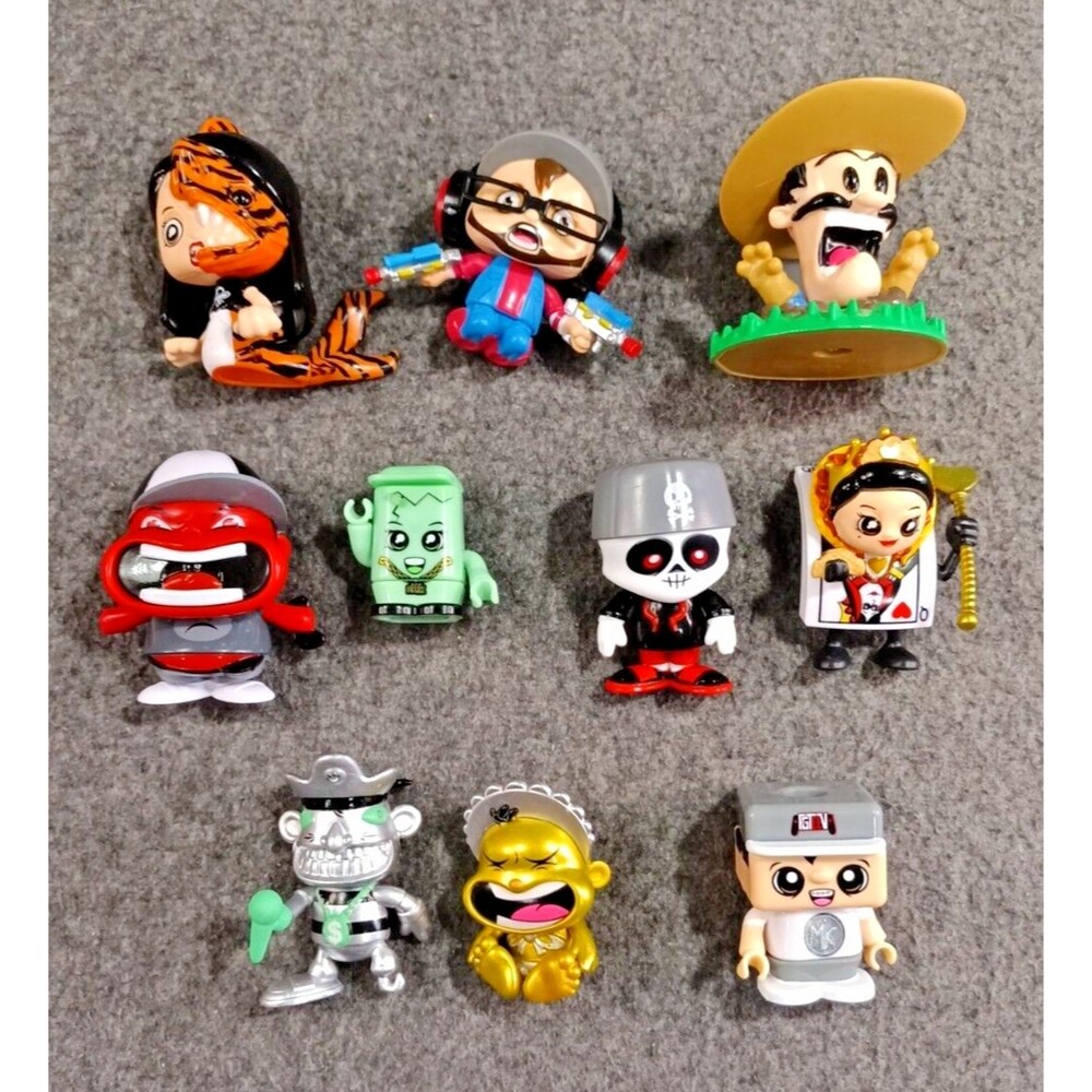 Bonkers FGTeeV Lot of 10 Mini Figures W/ Queen Of Taco + MORE